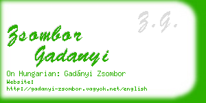 zsombor gadanyi business card